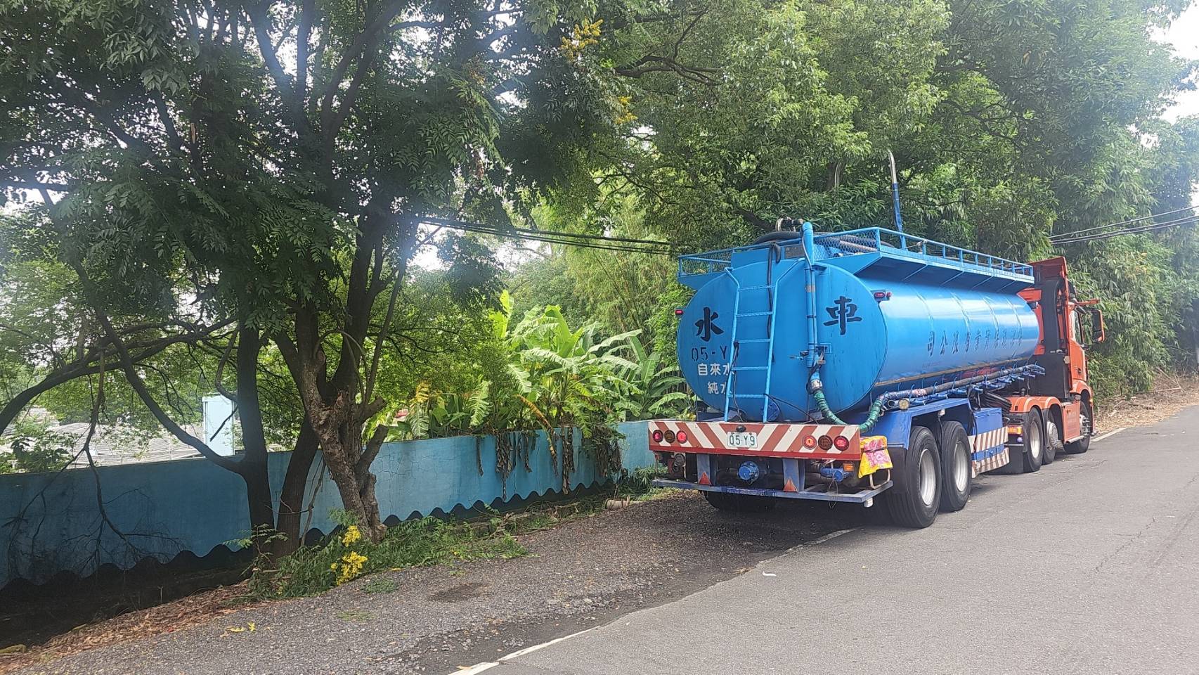 運水車補水作業